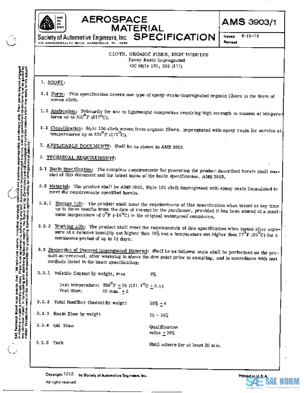 SAE AMS3903/1 PDF