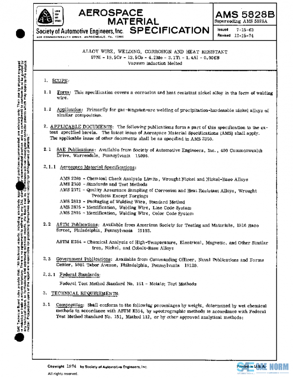 SAE AMS5828B PDF SAE AMS5828B PDF