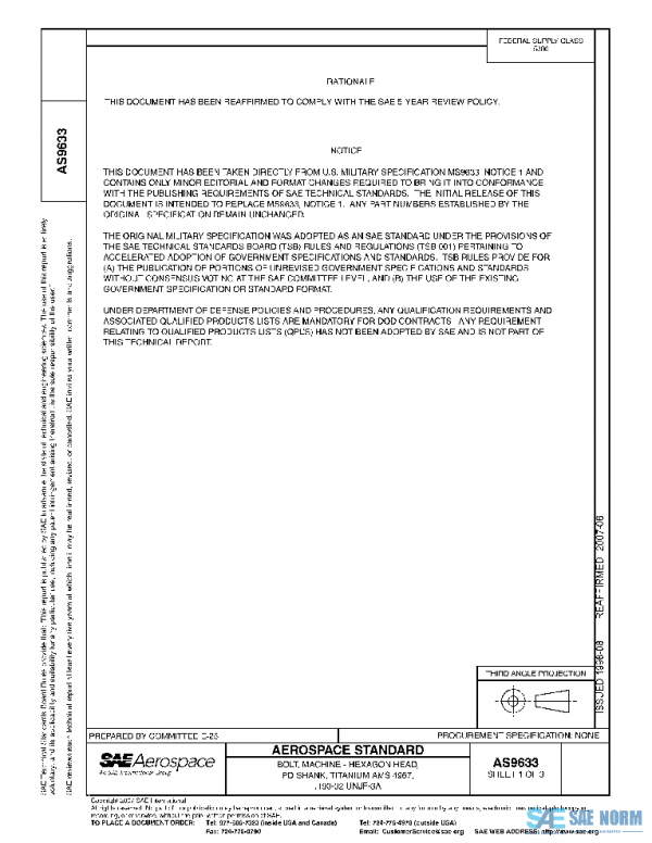 SAE AS9633 PDF