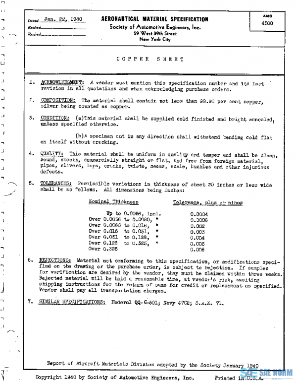 SAE AMS4500 PDF SAE AMS4500 PDF