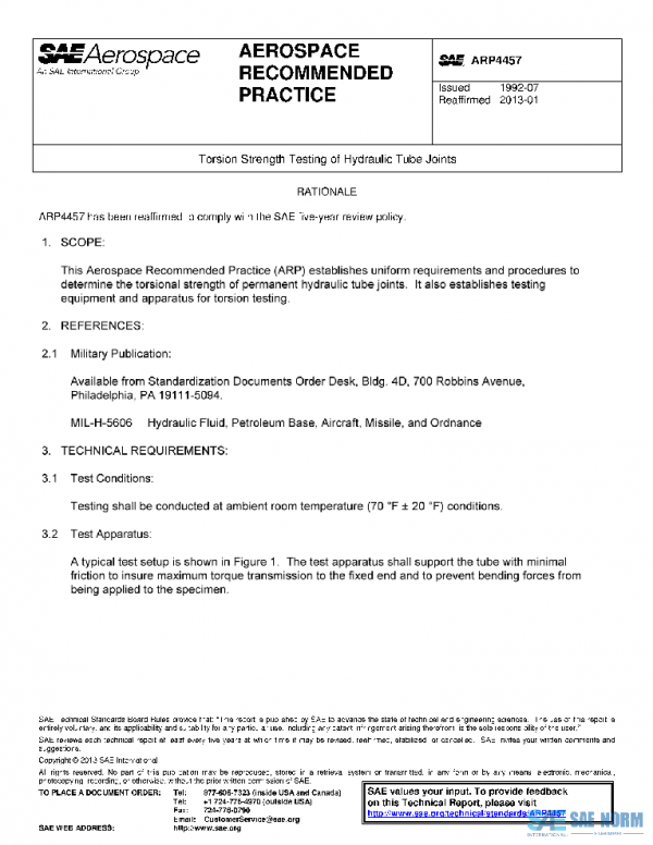 SAE ARP4457 PDF