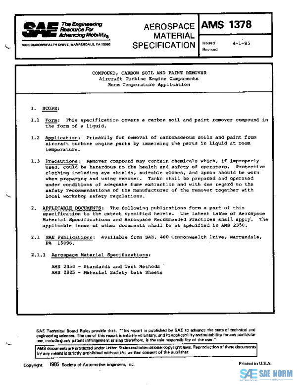 SAE AMS1378 PDF
