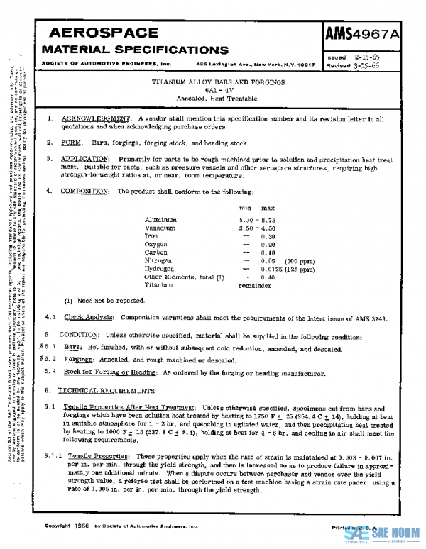 SAE AMS4967A PDF SAE AMS4967A PDF