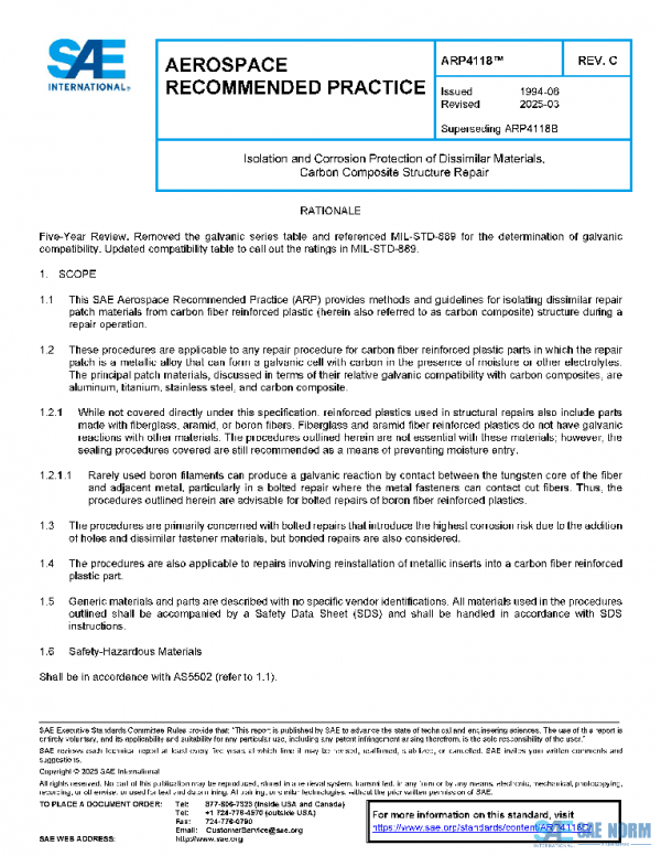 SAE ARP4118C PDF