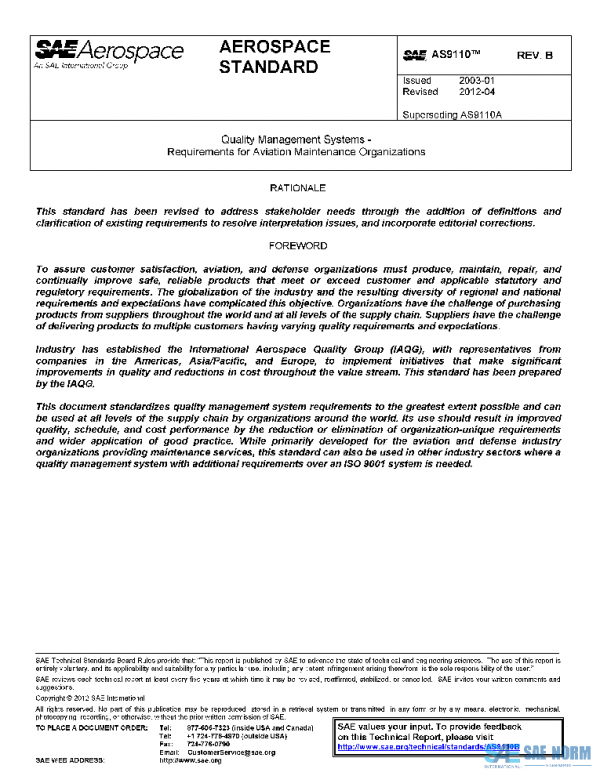 SAE AS9110B PDF