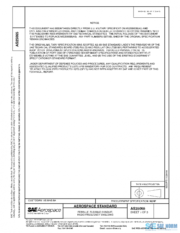 SAE AS25065 PDF