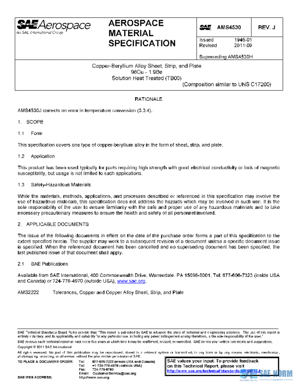 SAE AMS4530J PDF