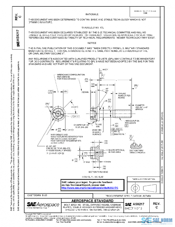 SAE AS9217C PDF