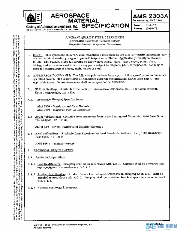 SAE AMS2303A PDF