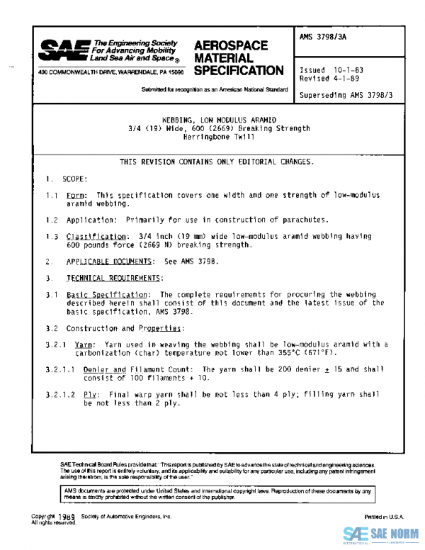 SAE AMS3798/3A PDF
