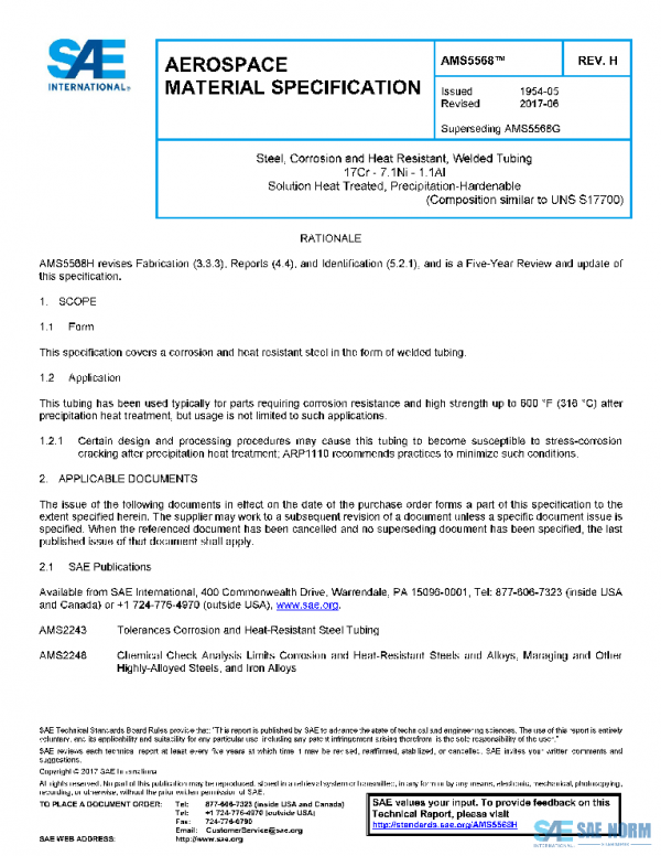 SAE AMS5568H PDF