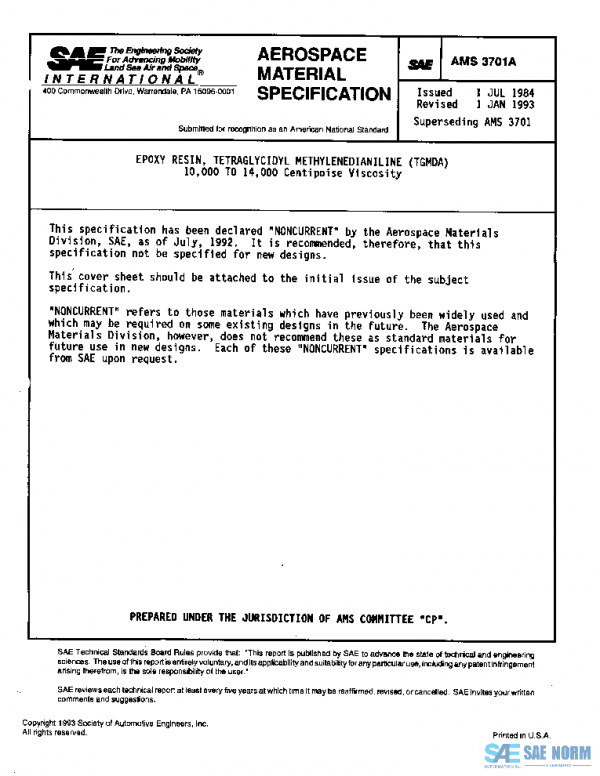 SAE AMS3701A PDF