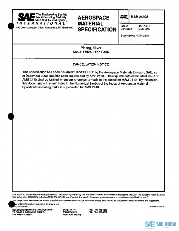 SAE MAM2410A PDF SAE MAM2410A PDF