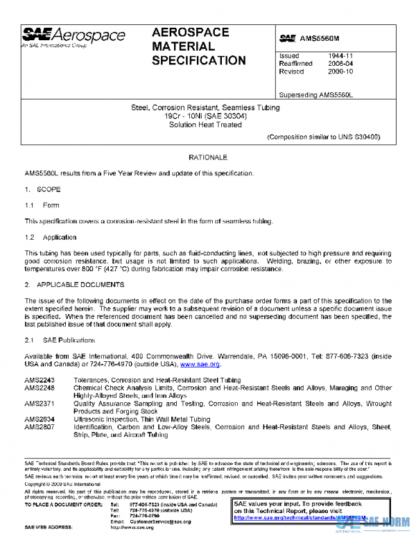 SAE AMS5560M PDF