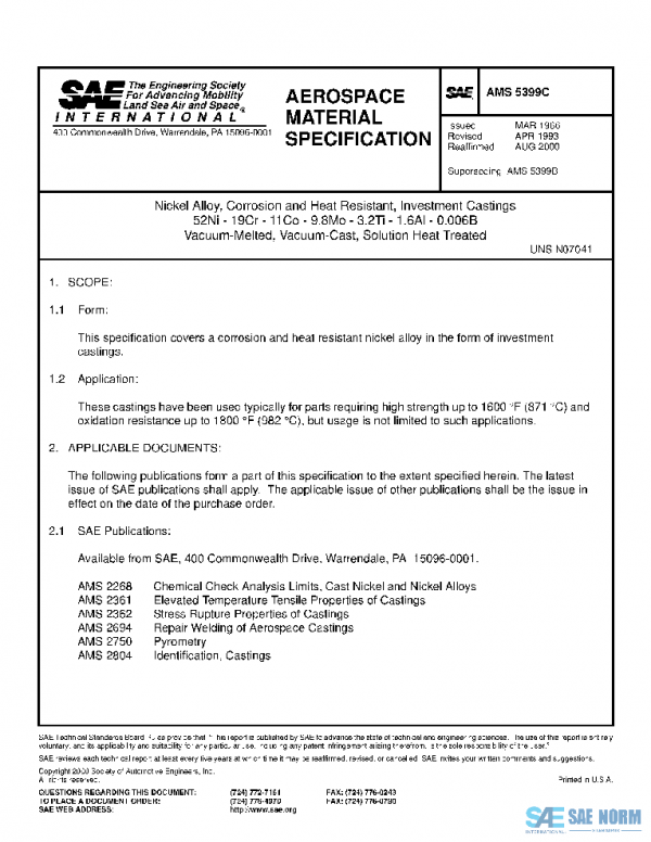 SAE AMS5399C PDF
