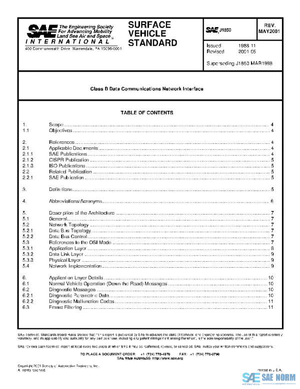 SAE J1850_200105 PDF