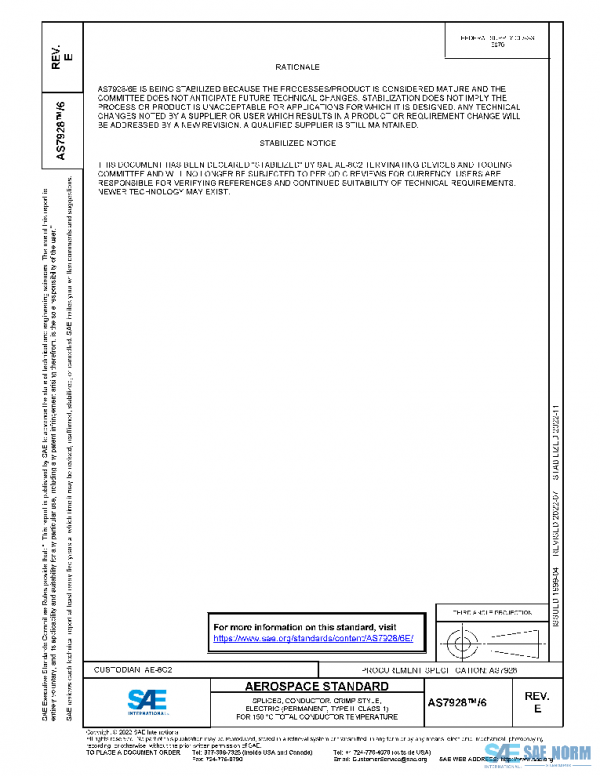 SAE AS7928/6E PDF SAE AS7928/6E PDF
