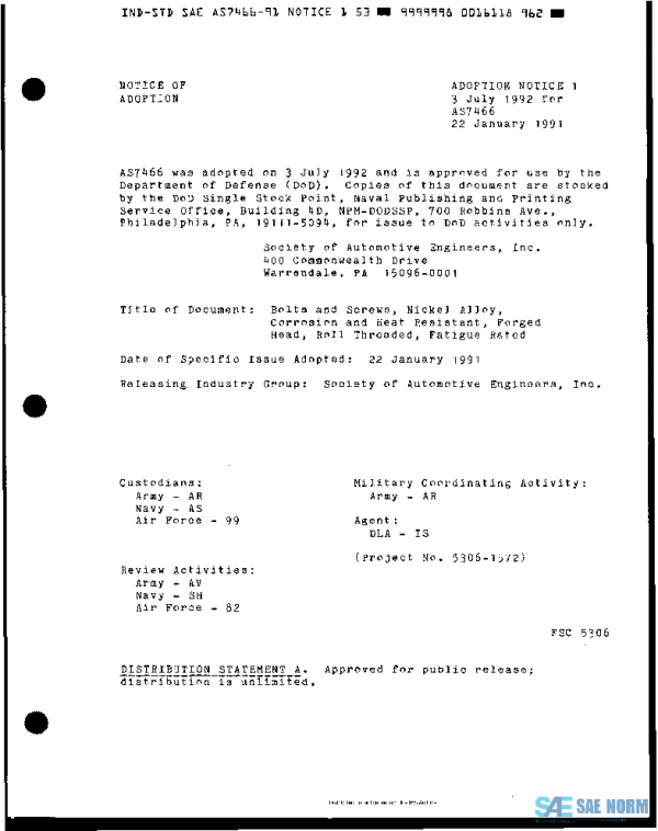 SAE AS7466 PDF SAE AS7466 PDF