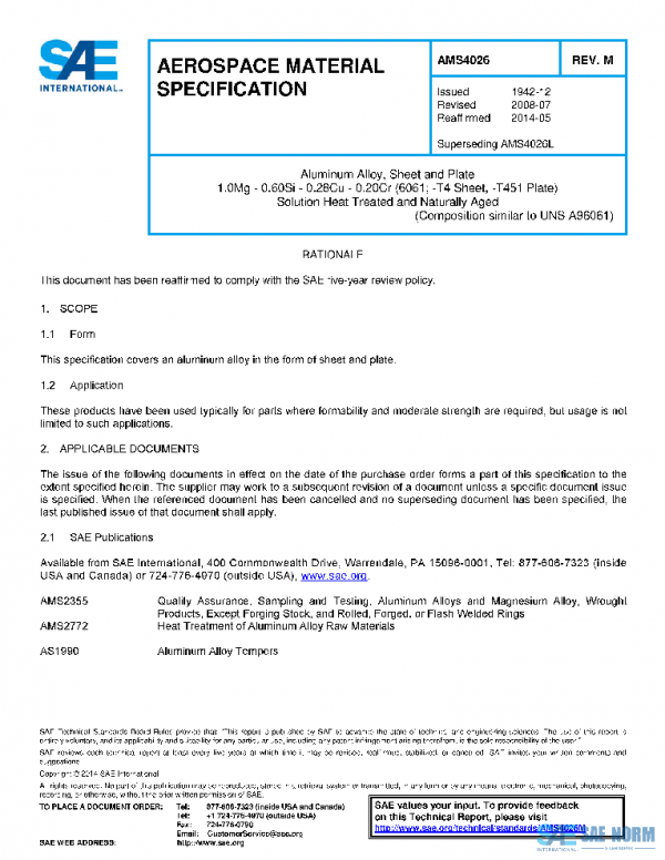 SAE AMS4026M PDF