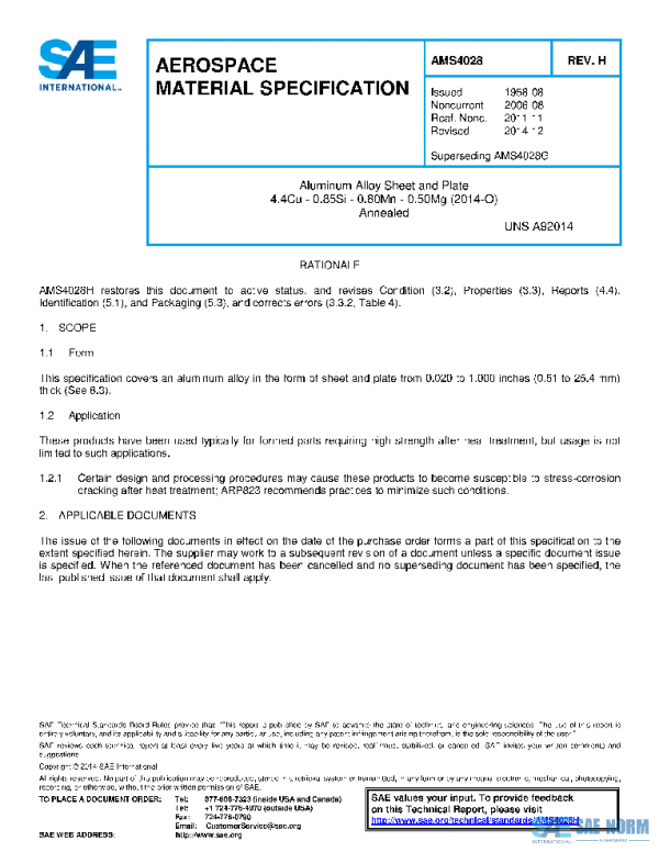 SAE AMS4028H PDF