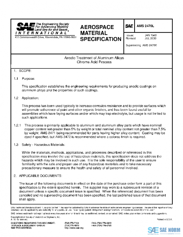 SAE AMS2470L PDF SAE AMS2470L PDF