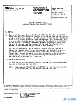 SAE AIR1794 PDF