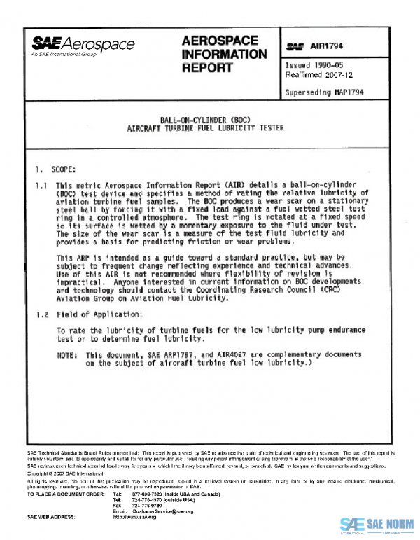 SAE AIR1794 PDF