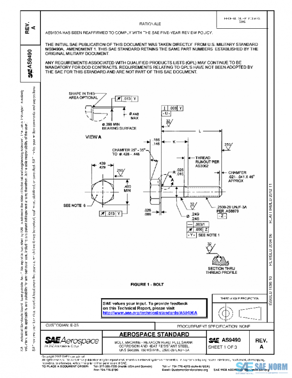 SAE AS9490A PDF