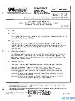 SAE AMS6546D PDF