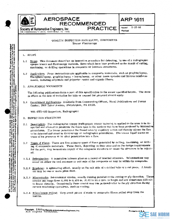 SAE ARP1611 PDF