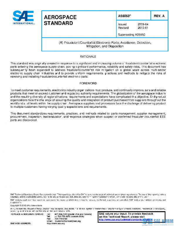 SAE AS5553A PDF SAE AS5553A PDF