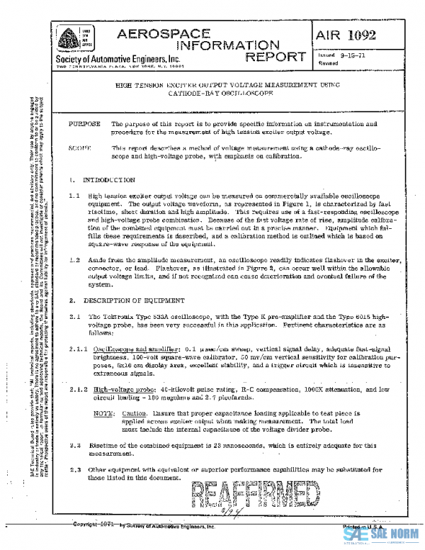 SAE AIR1092 PDF