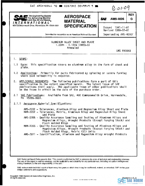 SAE AMS4006G PDF