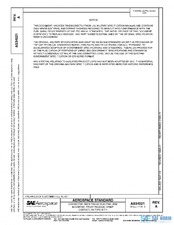 SAE AS34021A PDF SAE AS34021A PDF