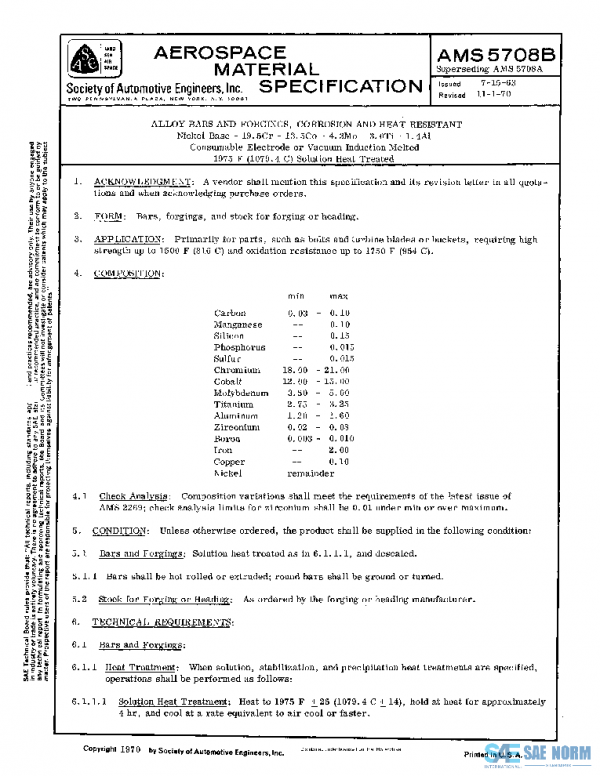 SAE AMS5708B PDF