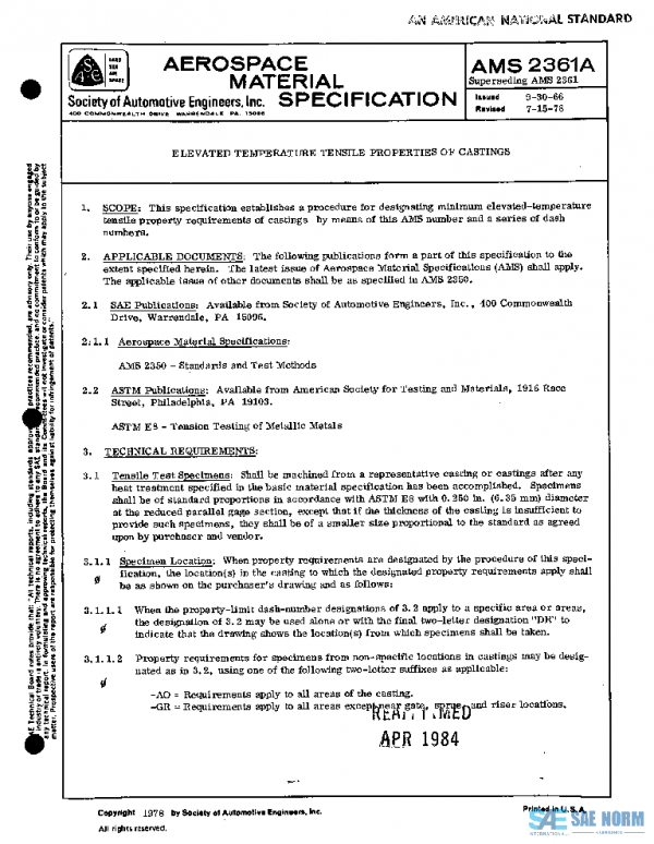 SAE AMS2361A PDF