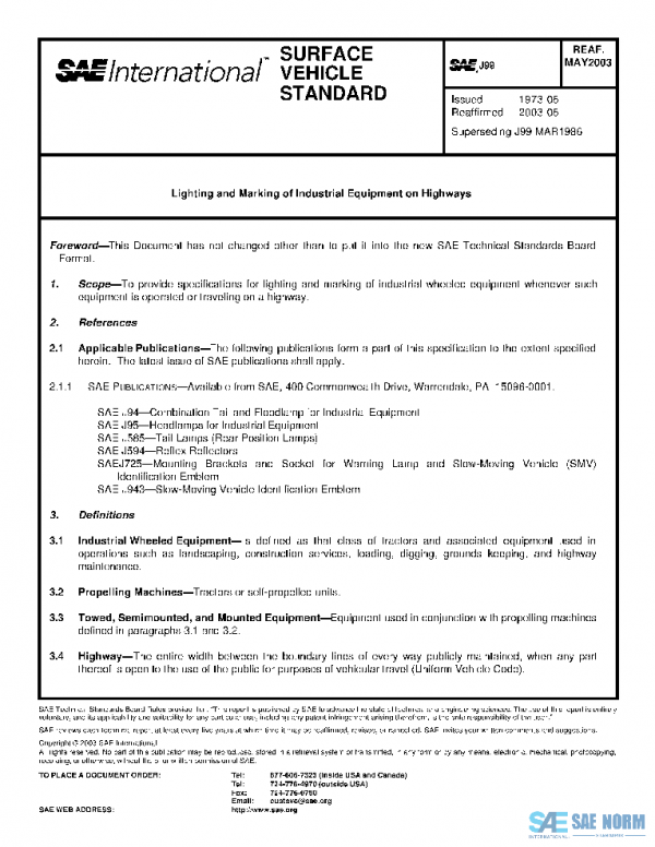 SAE J99_200305 PDF
