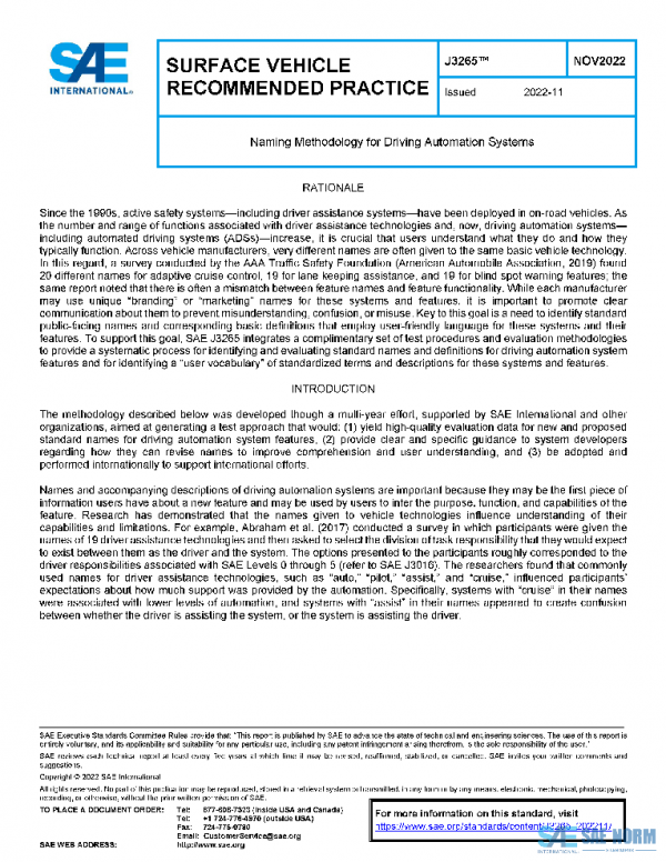 SAE J3265_202211 PDF
