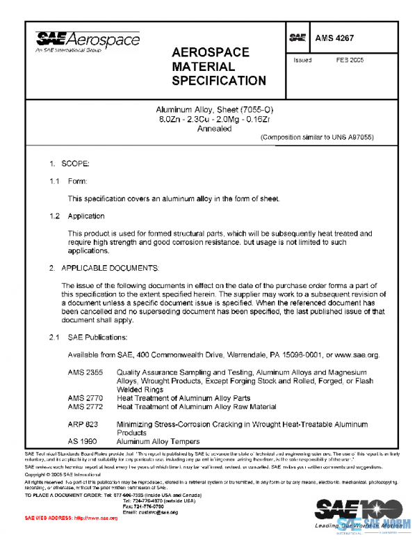 SAE AMS4267 PDF SAE AMS4267 PDF