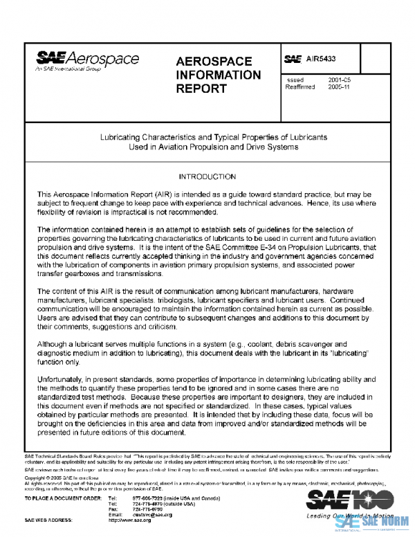 SAE AIR5433 PDF
