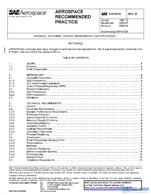 SAE ARP4378B PDF SAE ARP4378B PDF