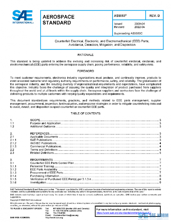 SAE AS5553D PDF SAE AS5553D PDF