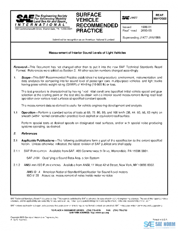 SAE J1477_200005 PDF