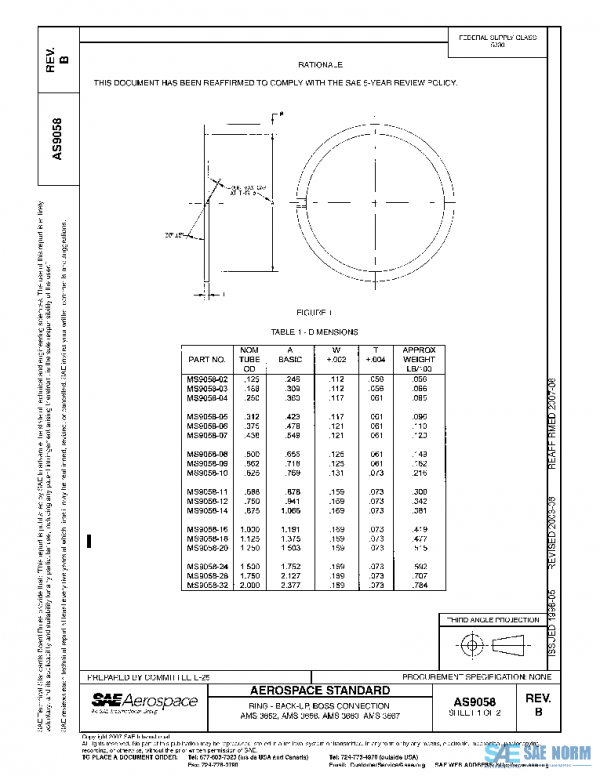 SAE AS9058B PDF SAE AS9058B PDF