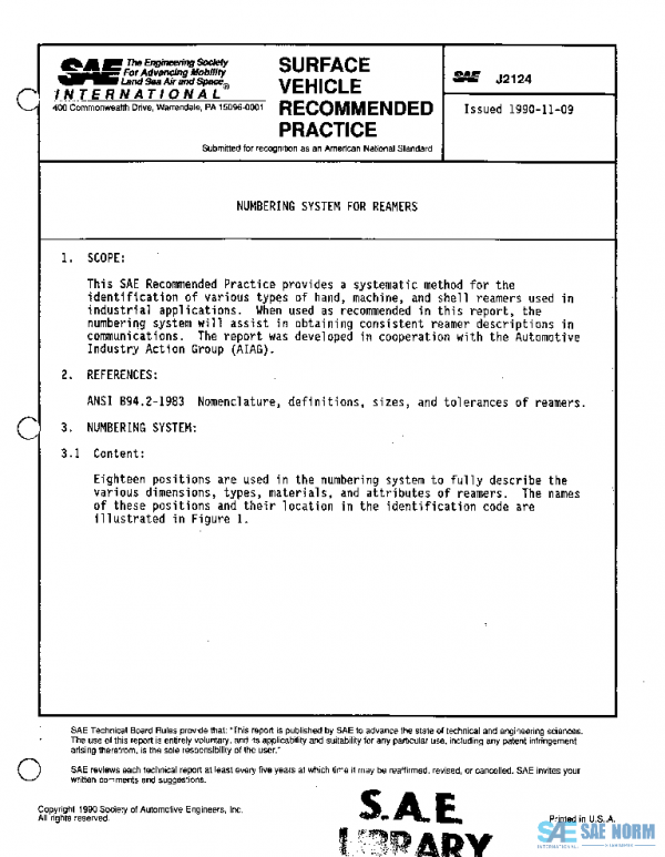 SAE J2124_199011 PDF SAE J2124_199011 PDF