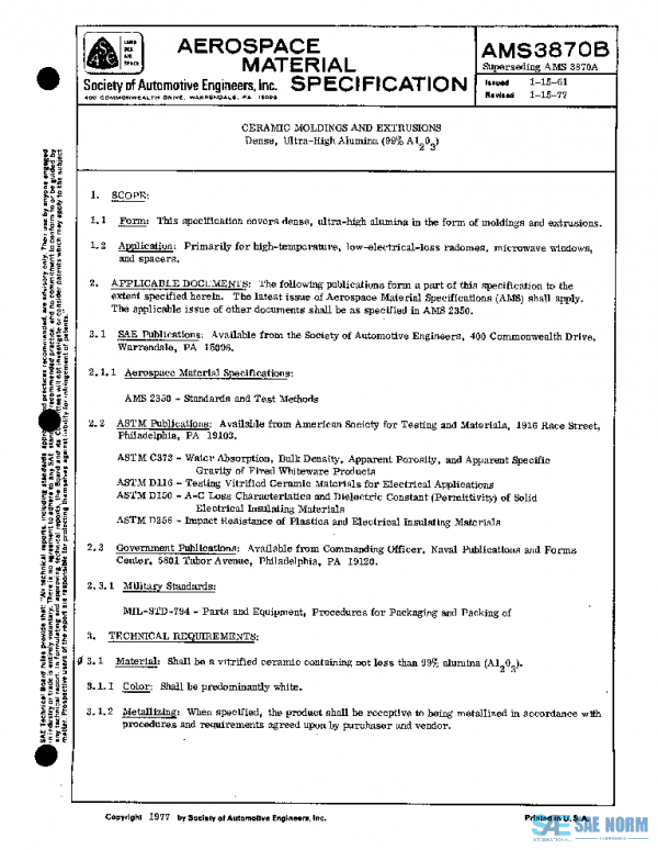 SAE AMS3870B PDF SAE AMS3870B PDF