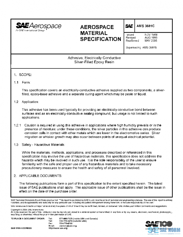 SAE AMS3681C PDF SAE AMS3681C PDF