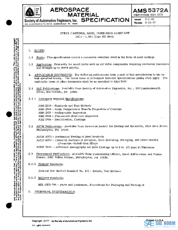 SAE AMS5372A PDF SAE AMS5372A PDF