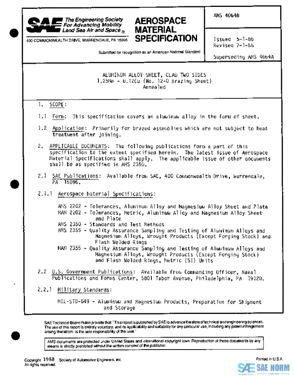SAE AMS4064B PDF SAE AMS4064B PDF