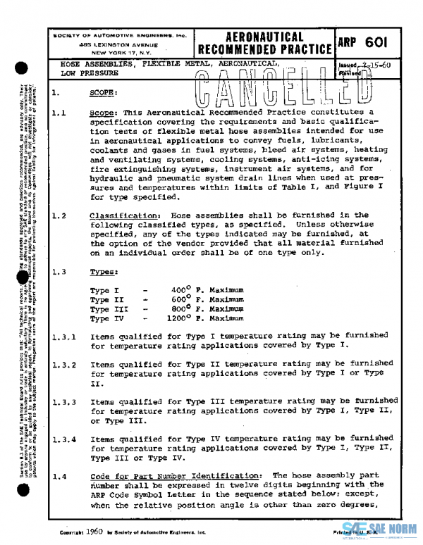 SAE ARP601 PDF